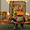 Wooden Kondapalli Maharaja Ambari Elephant Indian Handpainted Amrapali Rajasthani Golu Decoration Showpiece for Home Living Room Shelf Display Table Decor Gifting Item Golu Dolls